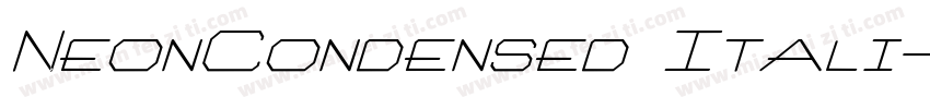 NeonCondensed Itali字体转换
